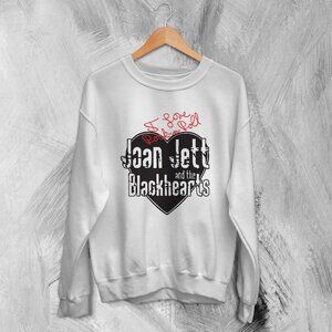 Joan Jett Blackhearts Love Rock n Roll Fan Retro Music Graphic Sweatshirt 91